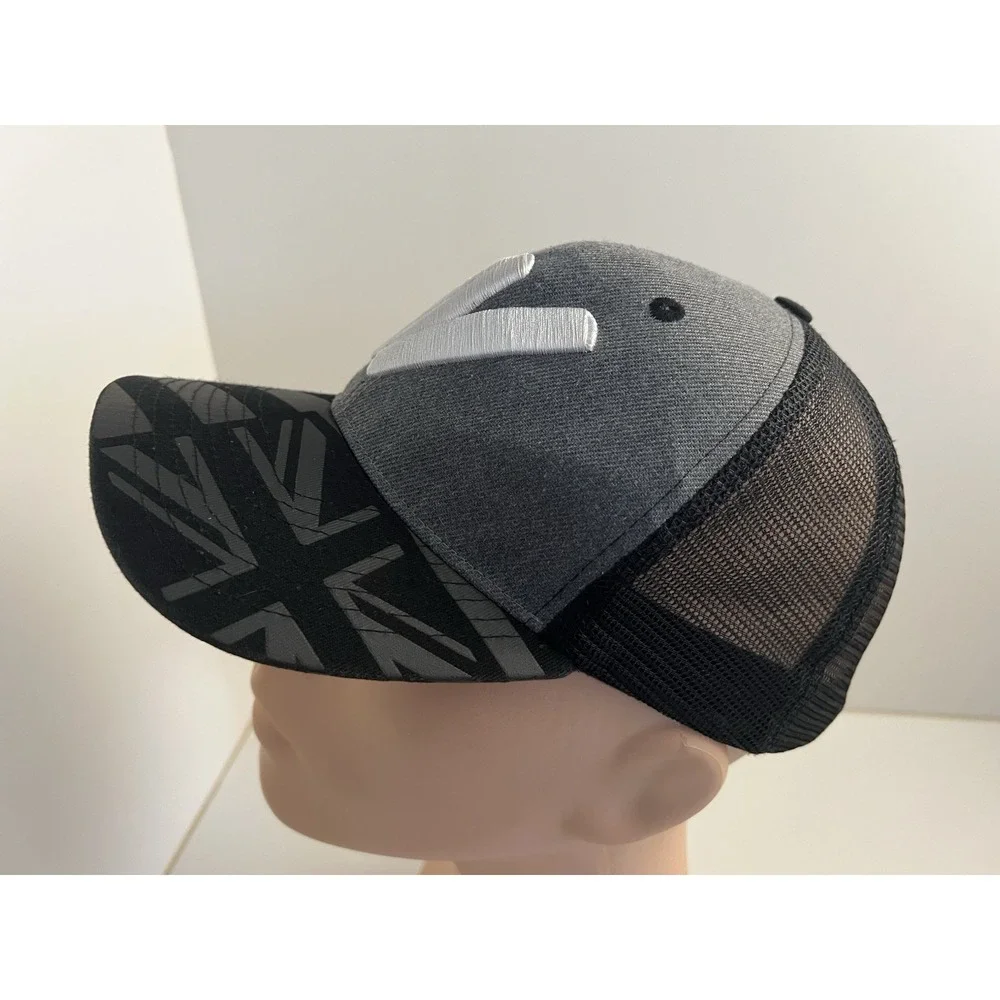 Fitted Baseball Cap Black Embroidered N Double Portion Supply Hat Hawaiian Theme